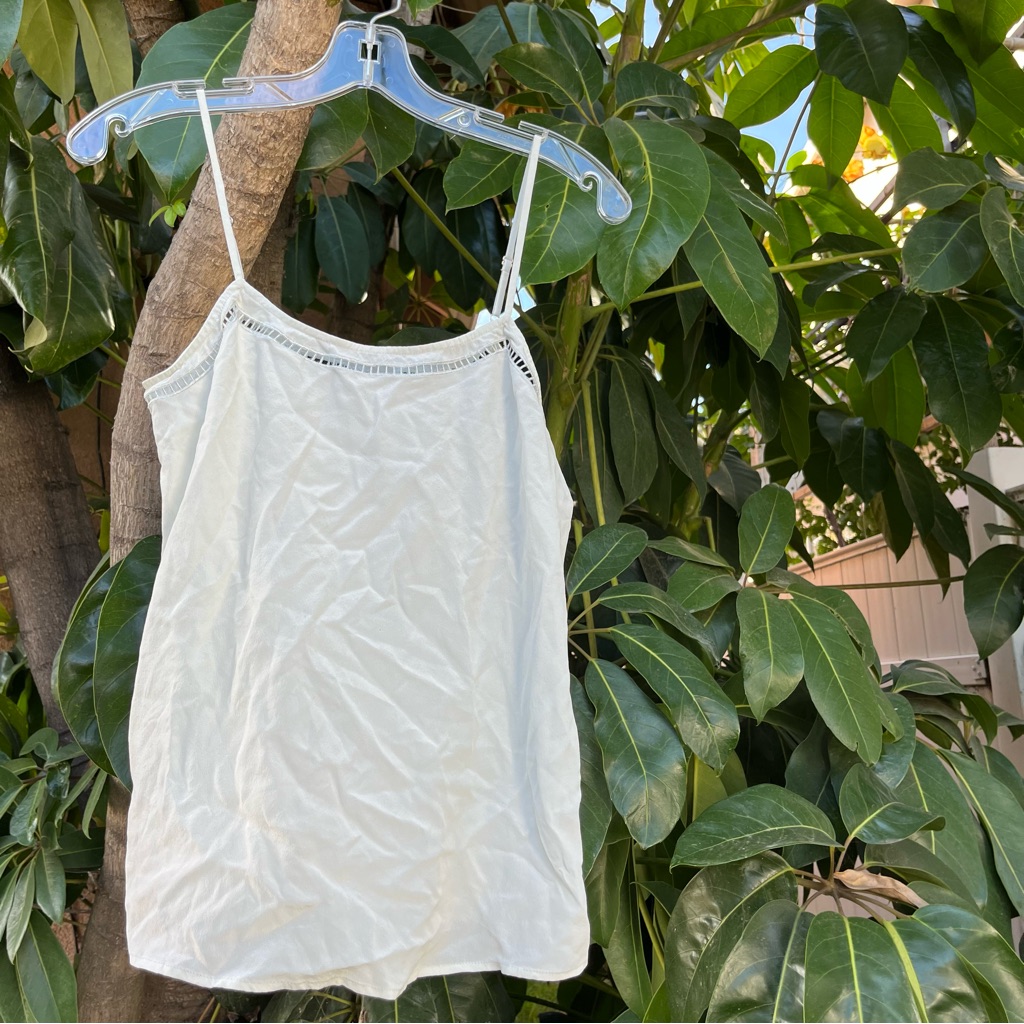 Nwt Equipment Cara Cami With Cutouts Detailing In Ice Blue.